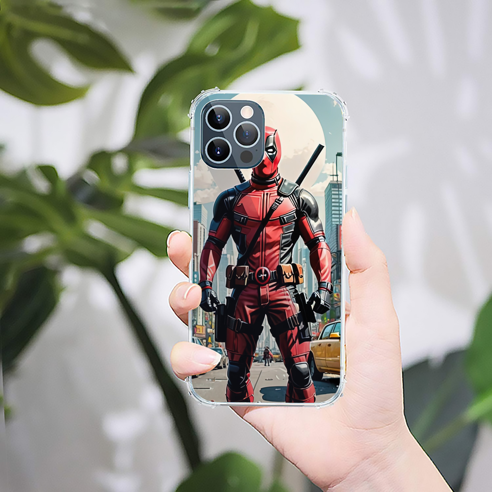 （画像用） Deadpool デッドプール 【iPhone 12シリーズ対応】透明スマホケース（クリアソフトケース）
